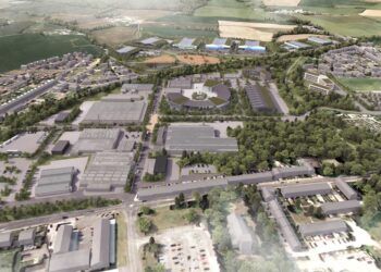 A computer-generated model of Leconfield Redevelopment