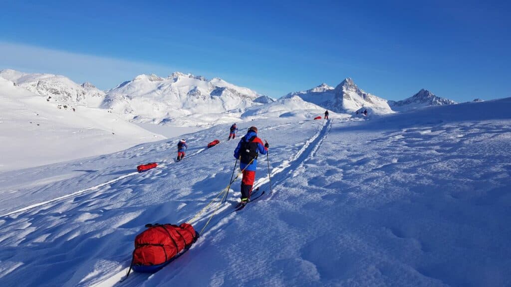 Neil Jurd, OBE, on an expedition in Greenland