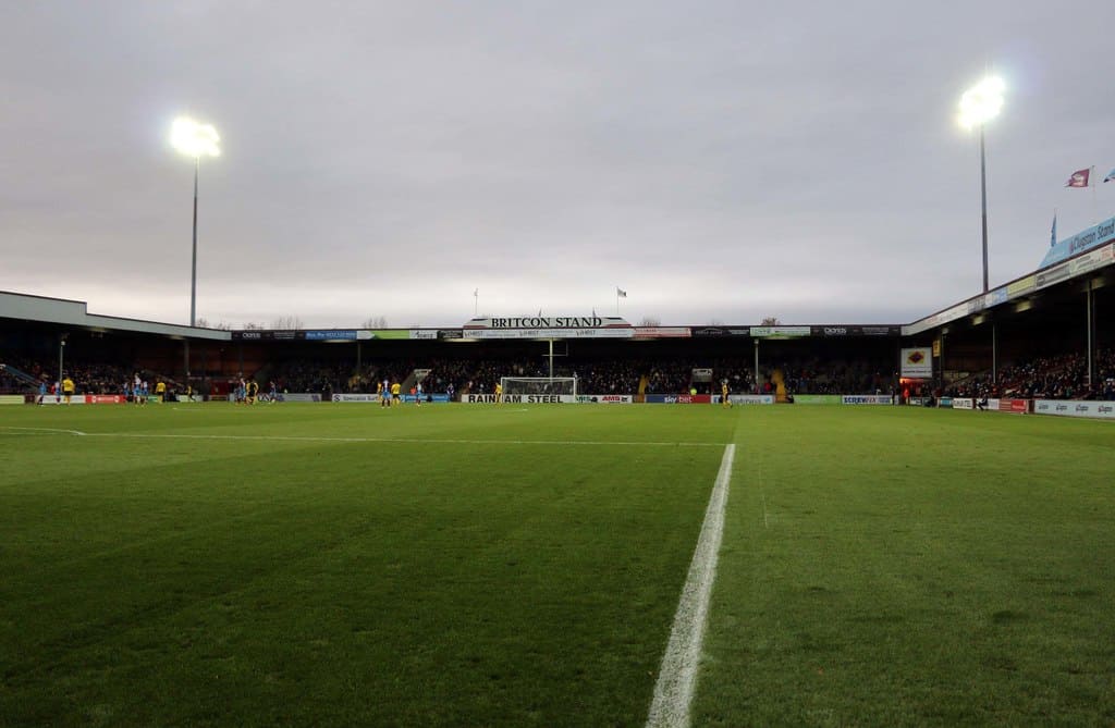 The Britcon Stand at Glanford Park, home to Scunthorpe United