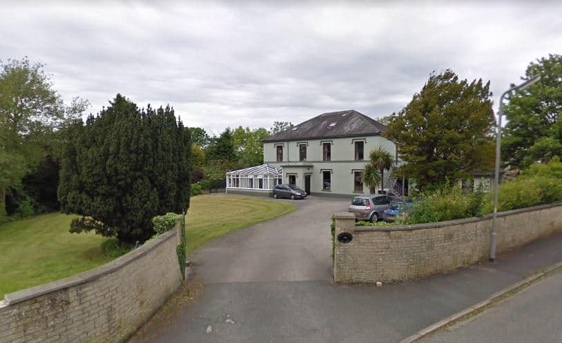 The Old Vicarage care home, Askham-in-Furness. The picture shows the front of the home with several cars parked outside