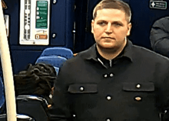 Police would like to speak to the man pictured after an assault on a train service between Barrow and Lancaster