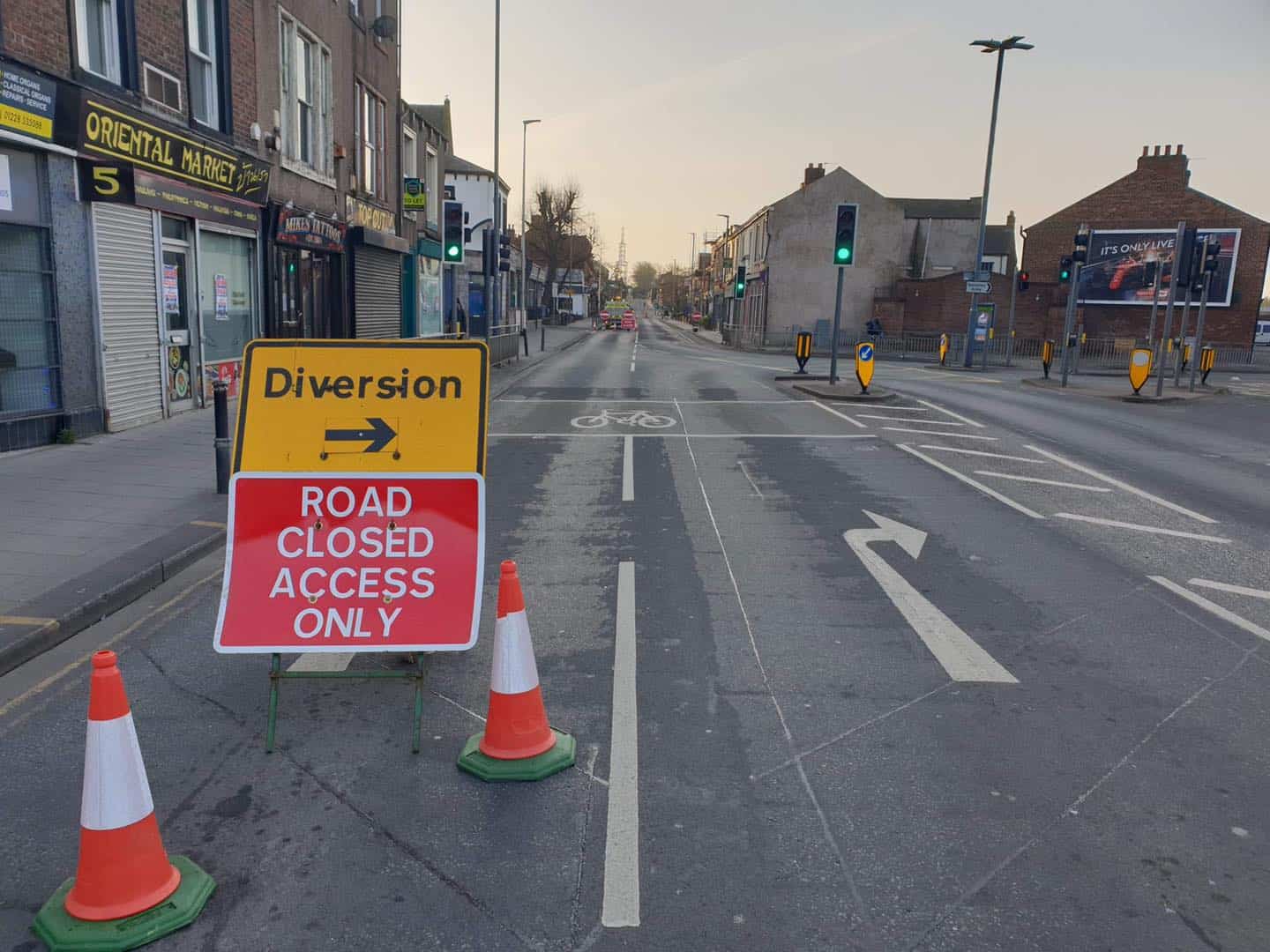 UPDATE Carlisle s London Road closed for emergency work