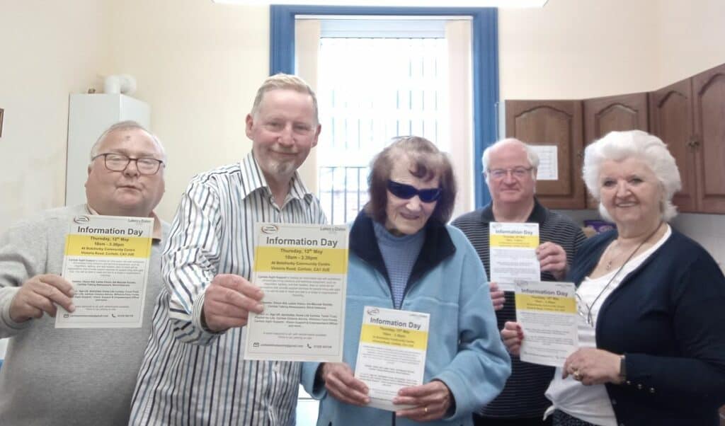 Barry Carter, chairman, Mark Costello, manager, Angie Robson, Colin Glover and Brenda Bell.