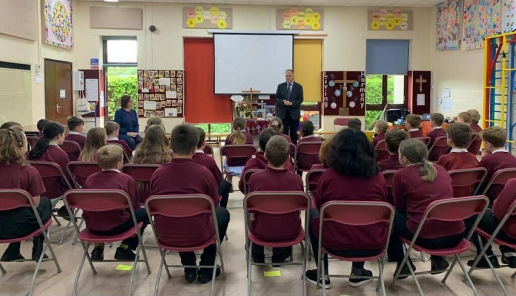 MP Neil Hudson at Shap Church of England Primary School 