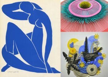 Some of the work to be displayed at the Matisse and Contemporary Paper Artists Exhibition at Rheged