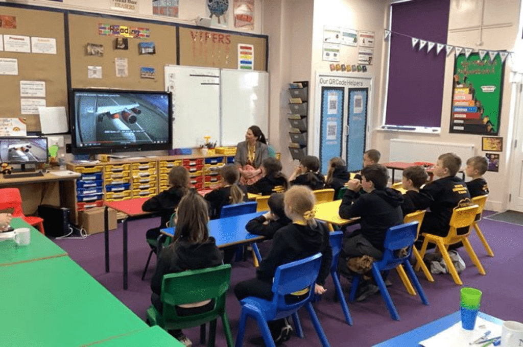 MP Trudy Harrison at a Q&A session at Bransty Primary School