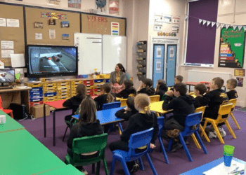 MP Trudy Harrison at a Q&A session at Bransty Primary School
