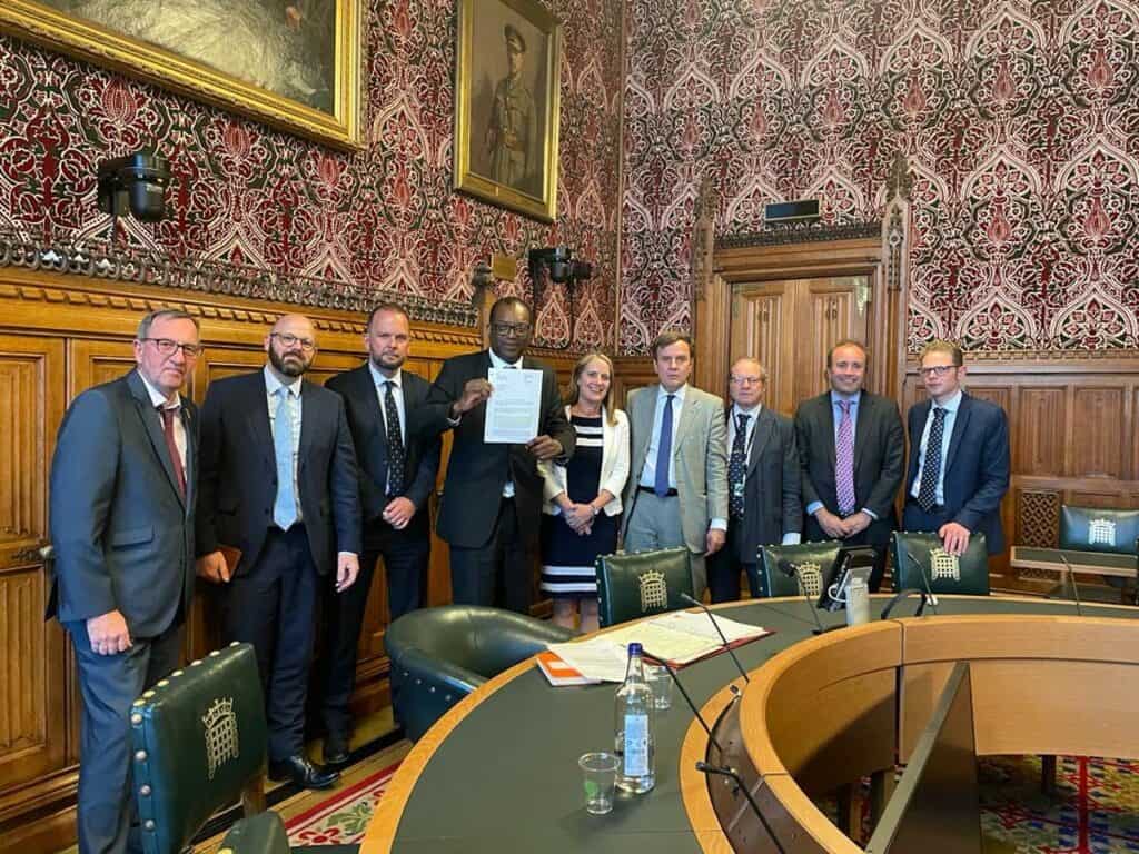 Simon Fell MP raising the issue of retail fuel prices in Furness with Secretary of State Kwasi Kwarteng MP, and Minister of State Greg Hands MP