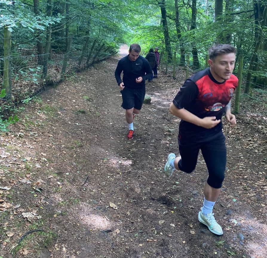 Dav Symington on the gruelling climb up Beacon Hill.