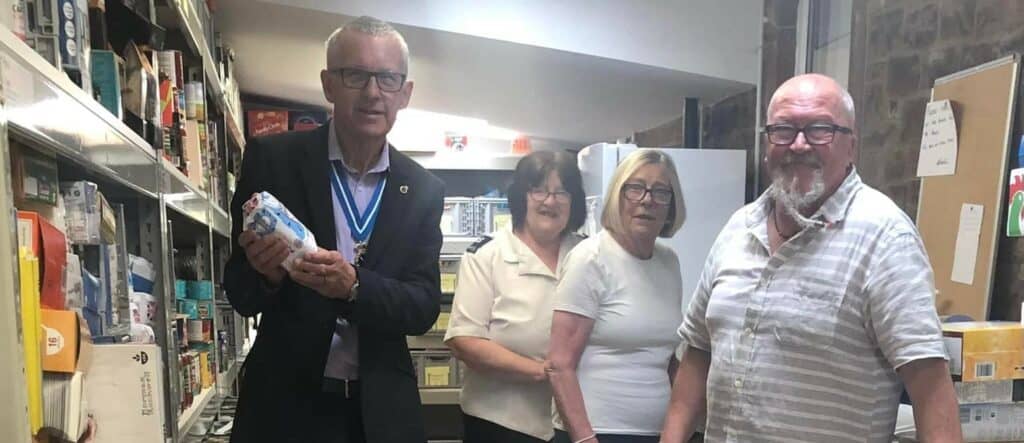 High Sheriff of Cumbria visits The Salvation Army's food bank in Penrith
