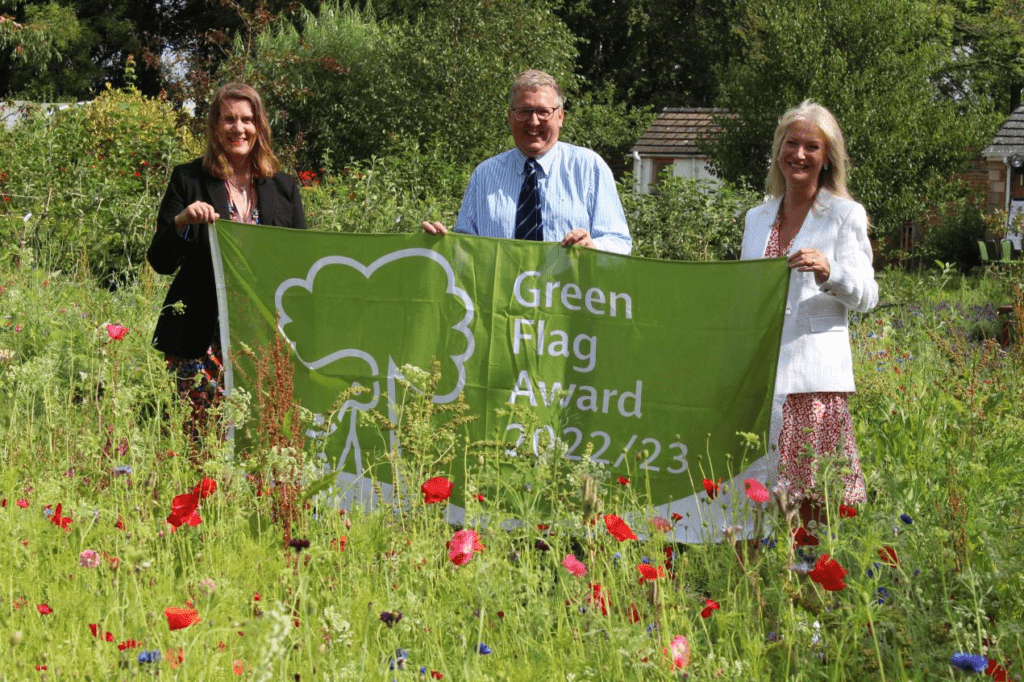 Distington Crematorium receiving Green Flag Award 