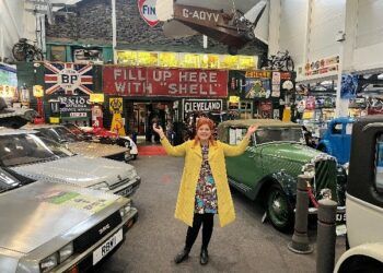 Steph from idriveaclassic at the Lakeland Motor Museum