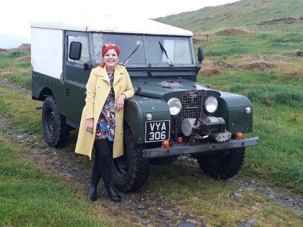 Steph from idriveaclassic at the Lakeland Motor Museum