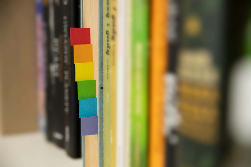Books with LGBTQ+ markers.
