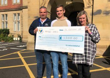 Young racing star and family raise £1,500 for Newcastle Victoria Infirmary