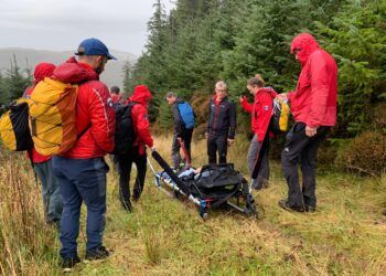 Mountain rescue called to aid 67-year-old woman with serious leg injury