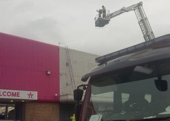 Firefighters rescue person stuck on Carlisle roof