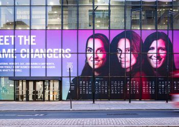 Carlisle business features in Coutts Bank billboard display in London