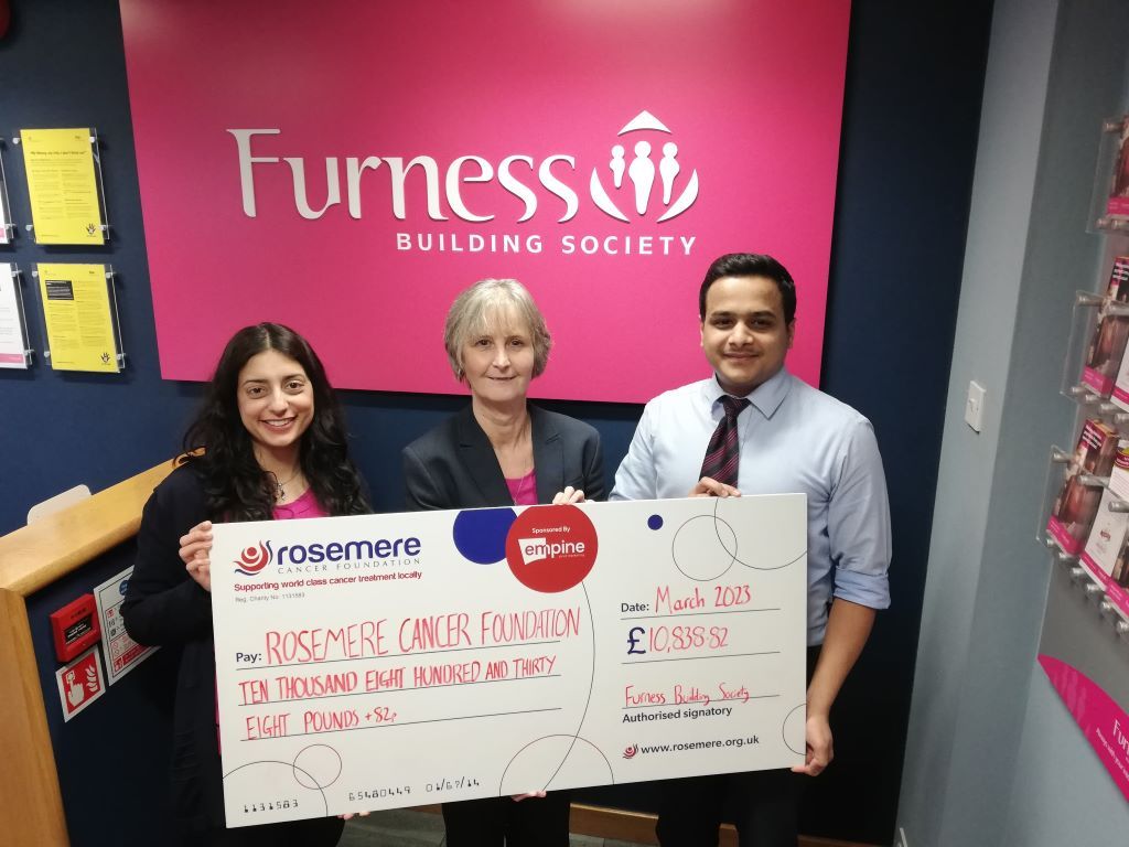 Furness Building Society s 11 000 boost for cancer foundation