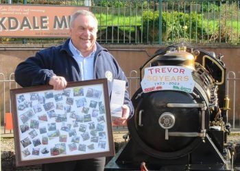 Ravenglass stalwart honoured for 50 years working on historic railway