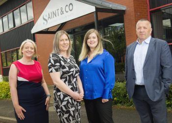From left: Lindsay Farrer, Sophie Graham, Alex Dent and Stuart Farrer at Saint & Co