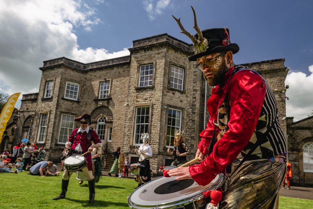 Entertainment at the reopening of Abbot Hall