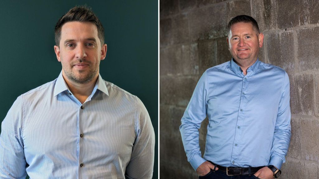 Mark Sisson, director of clean energy at Delkia (left) and Eddie Black, managing director of Eco (right)