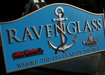 Distinctive blue road sign stolen from Ravenglass