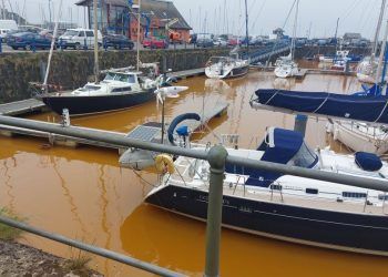 Cause of Whitehaven Harbour’s orange water still unknown almost a year on