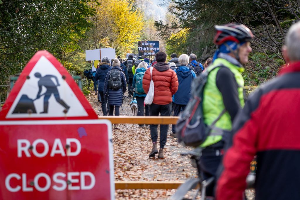 Over 1 000 people protest over fears Lake District road will not