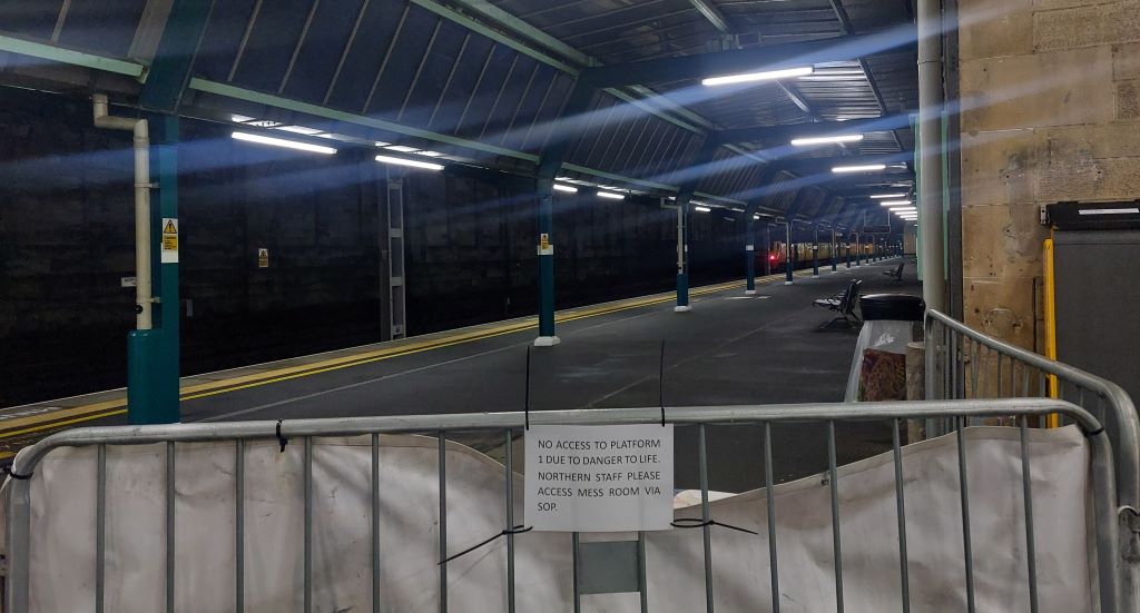 Carlisle train station platform closed after roof damaged in Storm