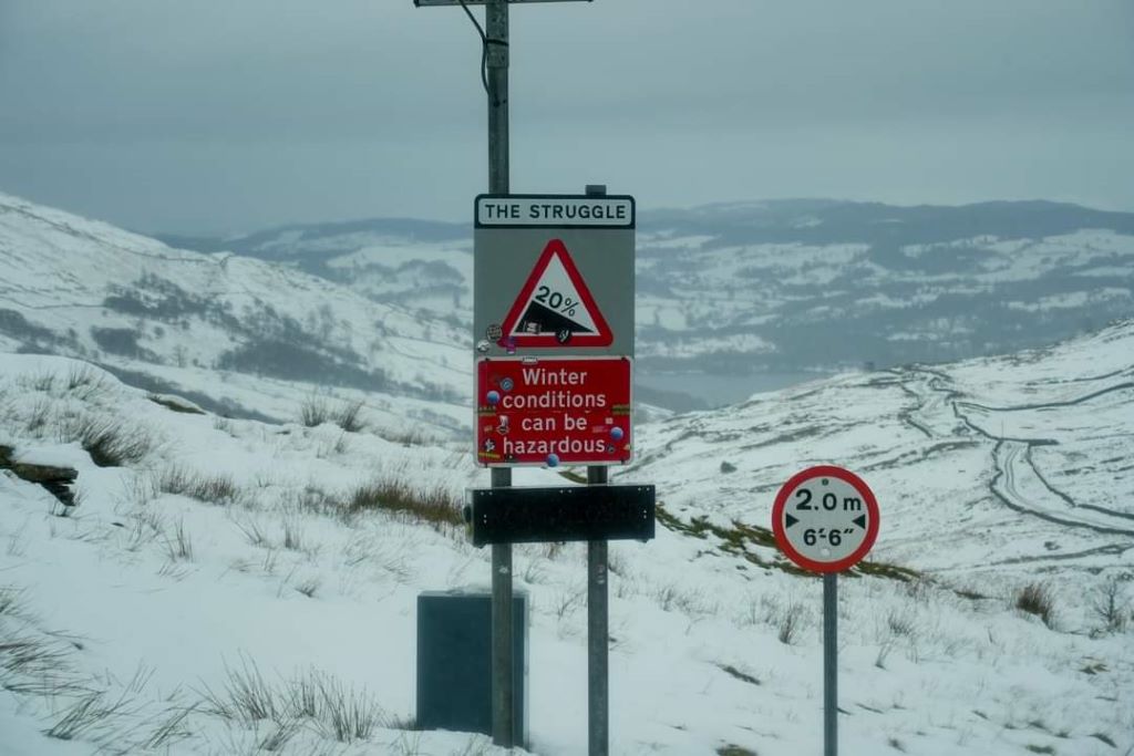 Roads affected by heavy snow Cumbria cumbriacrack